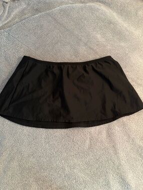 NWT Spiegel Swim Mini Skirt A-Line Size Women’s 16 Black Lined